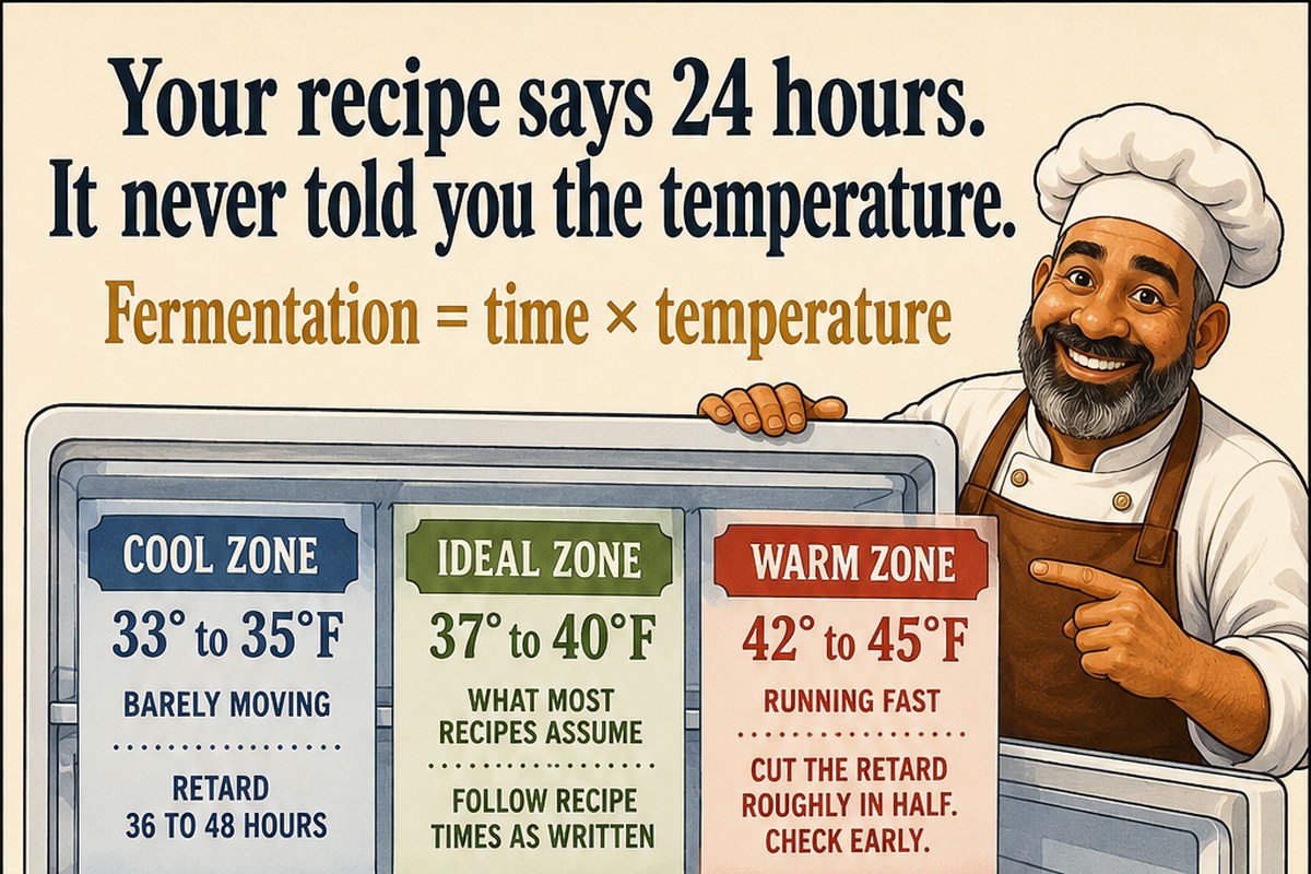 Fermentation equals time times temperature: the three fridge zones