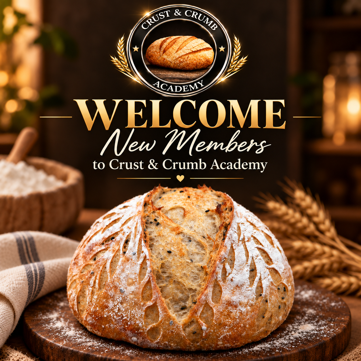 Crust & Crumb Academy, #1 bread baking community on Skool, ProveWorth Certified